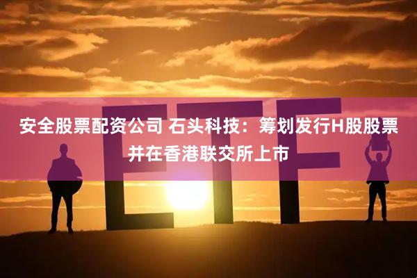 安全股票配资公司 石头科技：筹划发行H股股票并在香港联交所上市